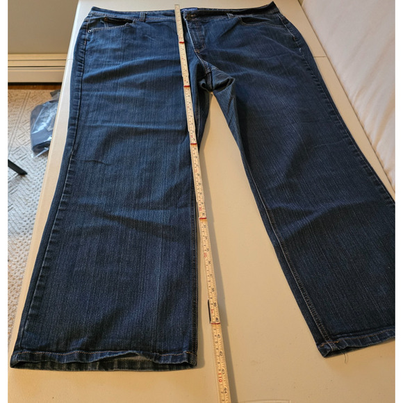 BandolinoBlu Adriana Boot Cut Jeans Women's 24W Blue Dark Wash - Picture 13 of 16